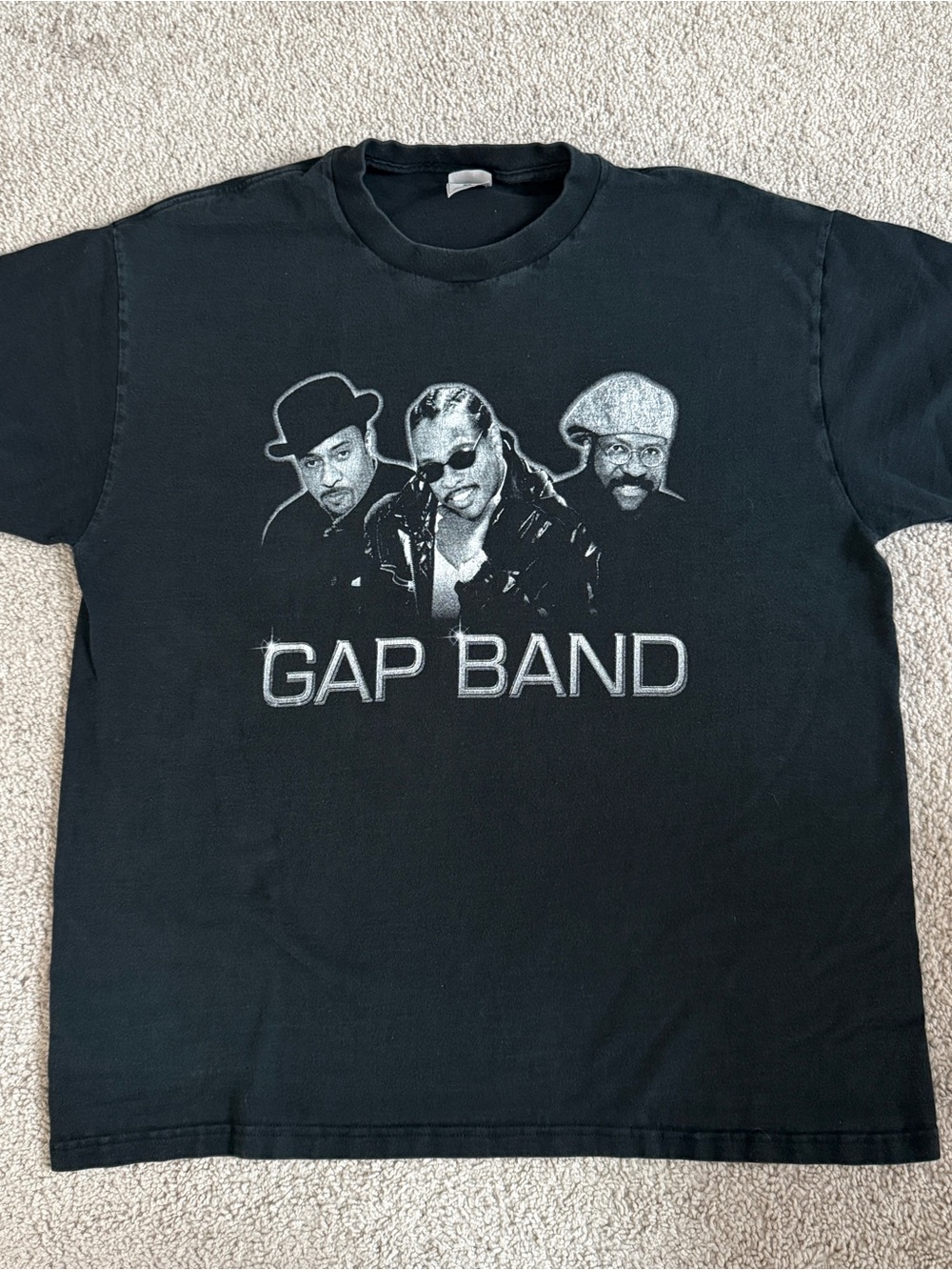 Vintage 2001 Gap Band Rap Tee Double Sided Tour Promo Shirt XL 23” x 29” USA